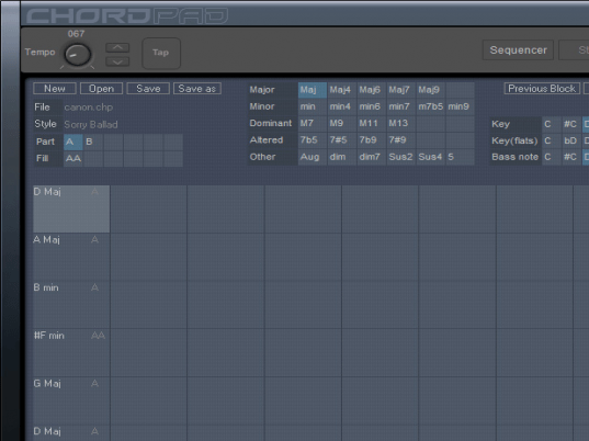 Chord Sequencer Screenshot 1