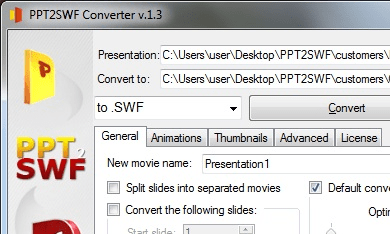 PPT2SWF Converter Screenshot 1