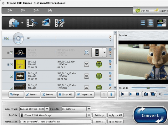 Tipard DVD Ripper Platinum Screenshot 1