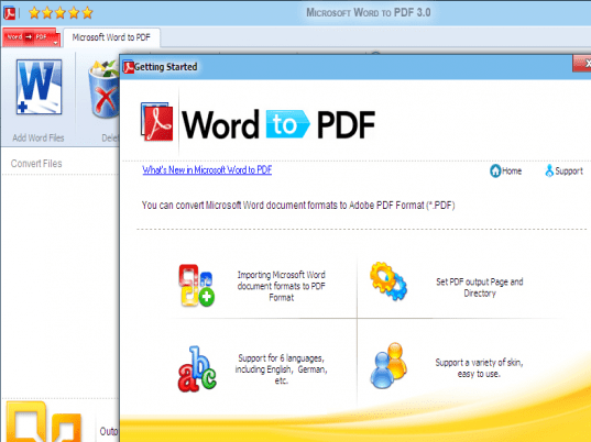 Microsoft Word to PDF Screenshot 1