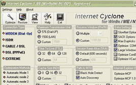 Internet Cyclone Screenshot 1