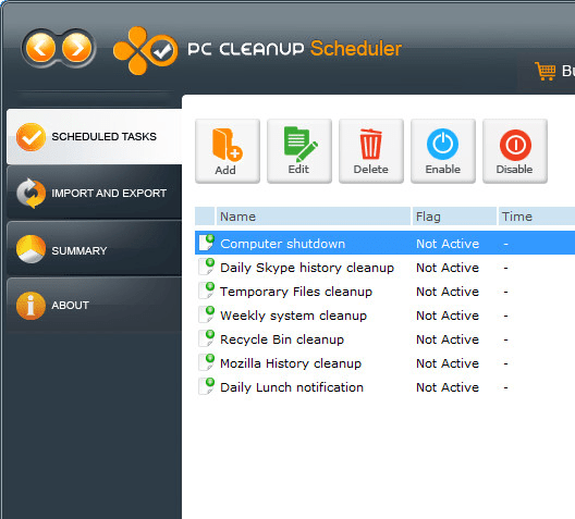 PC Cleanup Scheduler Screenshot 1