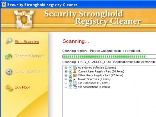 Registry Cleaner Screenshot 1