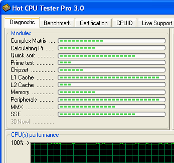Hot CPU Tester Pro Screenshot 1