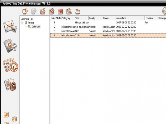 MobTime Cell Phone Manager Screenshot 1