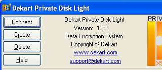 Dekart Private Disk Light Screenshot 1