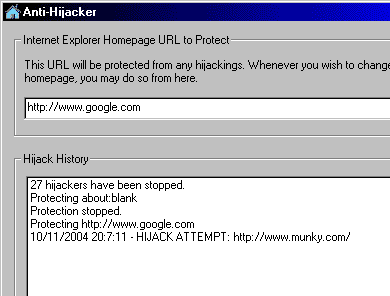 Anti-Hijacker Screenshot 1