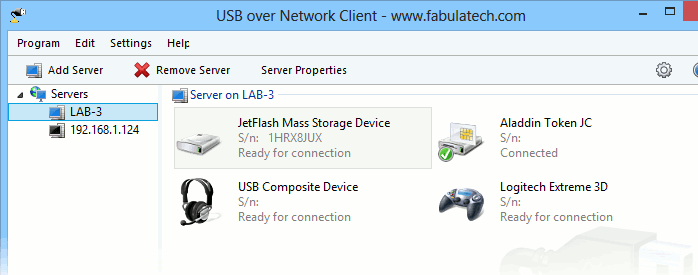 USB Over Network Screenshot 1