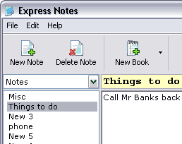 Express Notes Screenshot 1