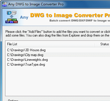 DWG to JPG Converter Pro Screenshot 1