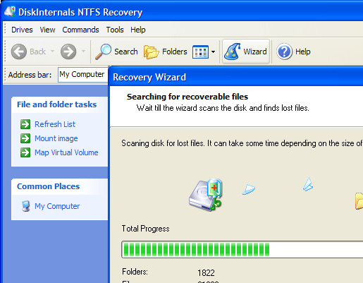 DiskInternals NTFS Recovery Screenshot 1