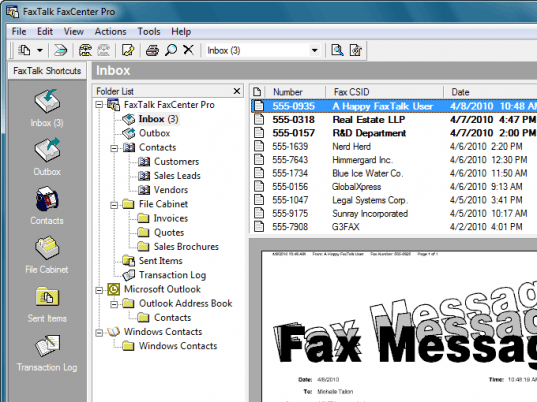 FaxTalk FaxCenter Pro Screenshot 1
