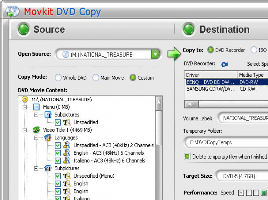 Movkit DVD Copy Screenshot 1