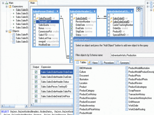 Active Query Builder Delphi VCL Edition Screenshot 1
