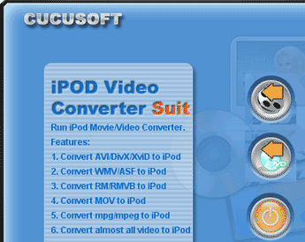 Cucusoft iPod Video Converter + DVD to iPod Suite Screenshot 1