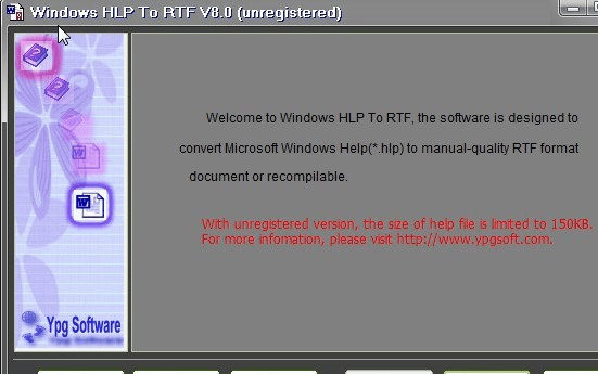 Windows HLP To RTF Screenshot 1