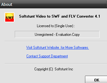 Softstunt Video to SWF and FLV Converter Screenshot 1