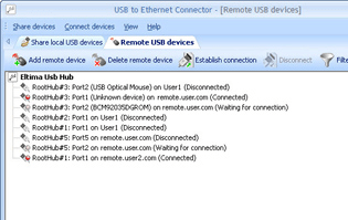USB over IP Network Screenshot 1
