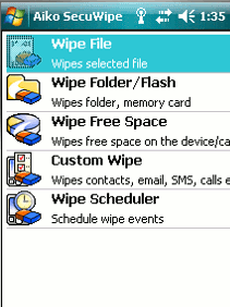 SecuWipe for Pocket PC Screenshot 1