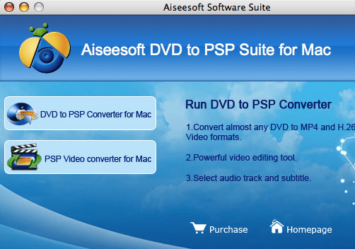 Aiseesoft DVD to PSP Suite Screenshot 1