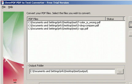 PDF to Text converter Screenshot 1