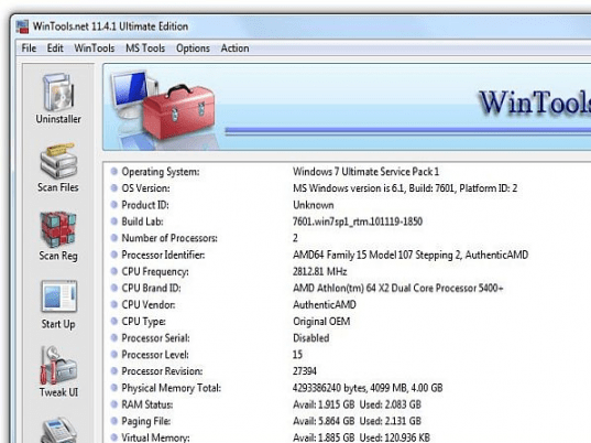 WinTools.net Ultimate Screenshot 1