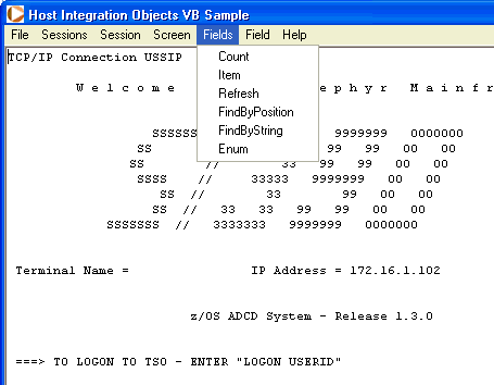 PASSPORT Host Integration Objects Screenshot 1