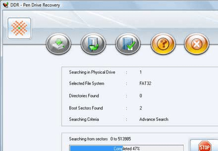 DDR Recovery Pen Drive Screenshot 1