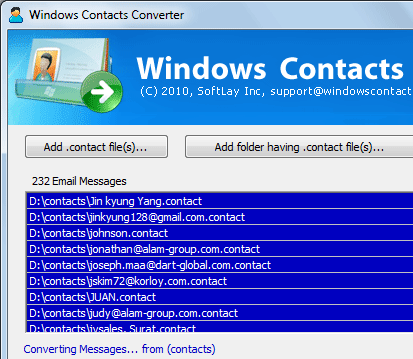 .Contact File Converter Screenshot 1