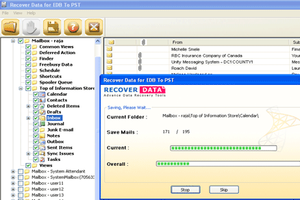 Exchange 2007 Converter Screenshot 1