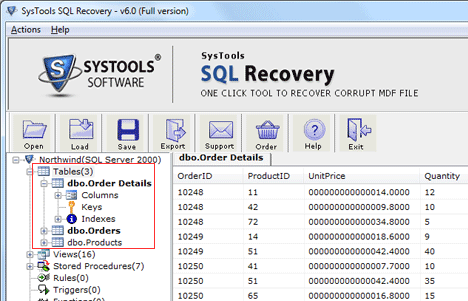 Repair SQL Server 2005 Database Screenshot 1