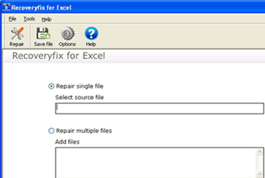 Recover Excel Files Screenshot 1