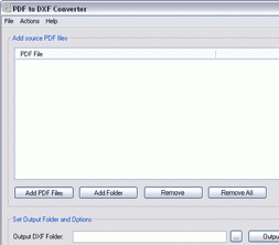 PDF to DXF Converter - 2010.11.5 Screenshot 1