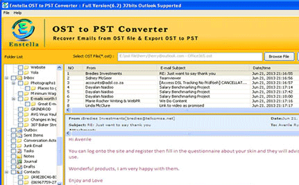 OST Mail Recovery Software Screenshot 1