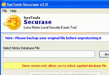 Remove NSF Local Database Security Screenshot 1
