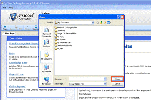 2003 EDB to PST Tool Screenshot 1