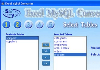 Excel MySQL Conversion software Screenshot 1