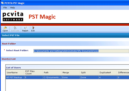 Merge Outlook PST Files 2007 Screenshot 1
