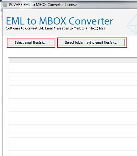 EML to MBOX Batch Converter Screenshot 1