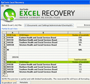 Recover Damaged Excel Screenshot 1