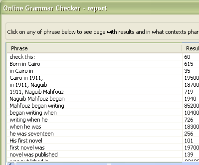 OnLine Grammar Checker Screenshot 1