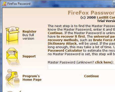 Firefox Password Screenshot 1