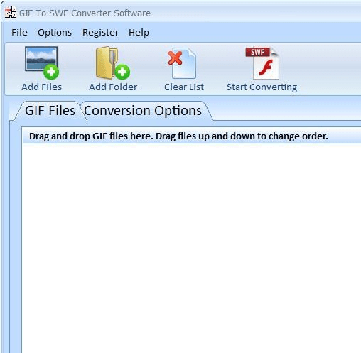GIF To SWF Converter Software Screenshot 1