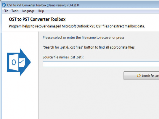 OST to PST Converter Toolbox Screenshot 1