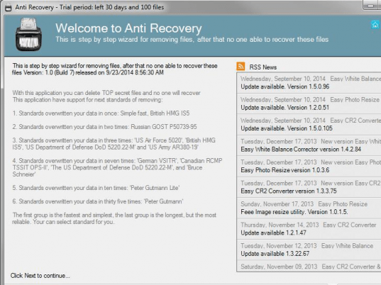 Anti Recovery Screenshot 1