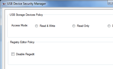 USB Device Security Manager Screenshot 1