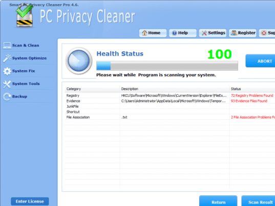 Smart PC Privacy Cleaner Pro Screenshot 1