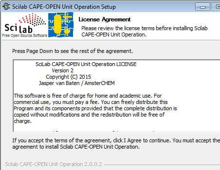 SciLab CAPE-OPEN Unit Operation Screenshot 1
