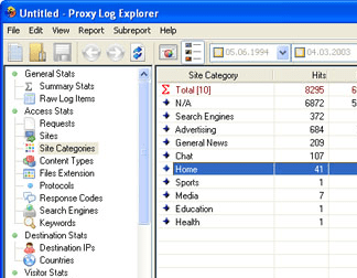 Proxy Log Explorer Screenshot 1