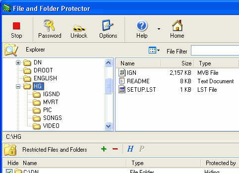 File & Folder Protector Screenshot 1